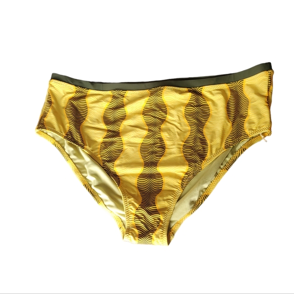 Women's Fe Noel x Target Wave Print High Leg Cheeky Bikini Bottom Size 2X NWT - Picture 8 of 9